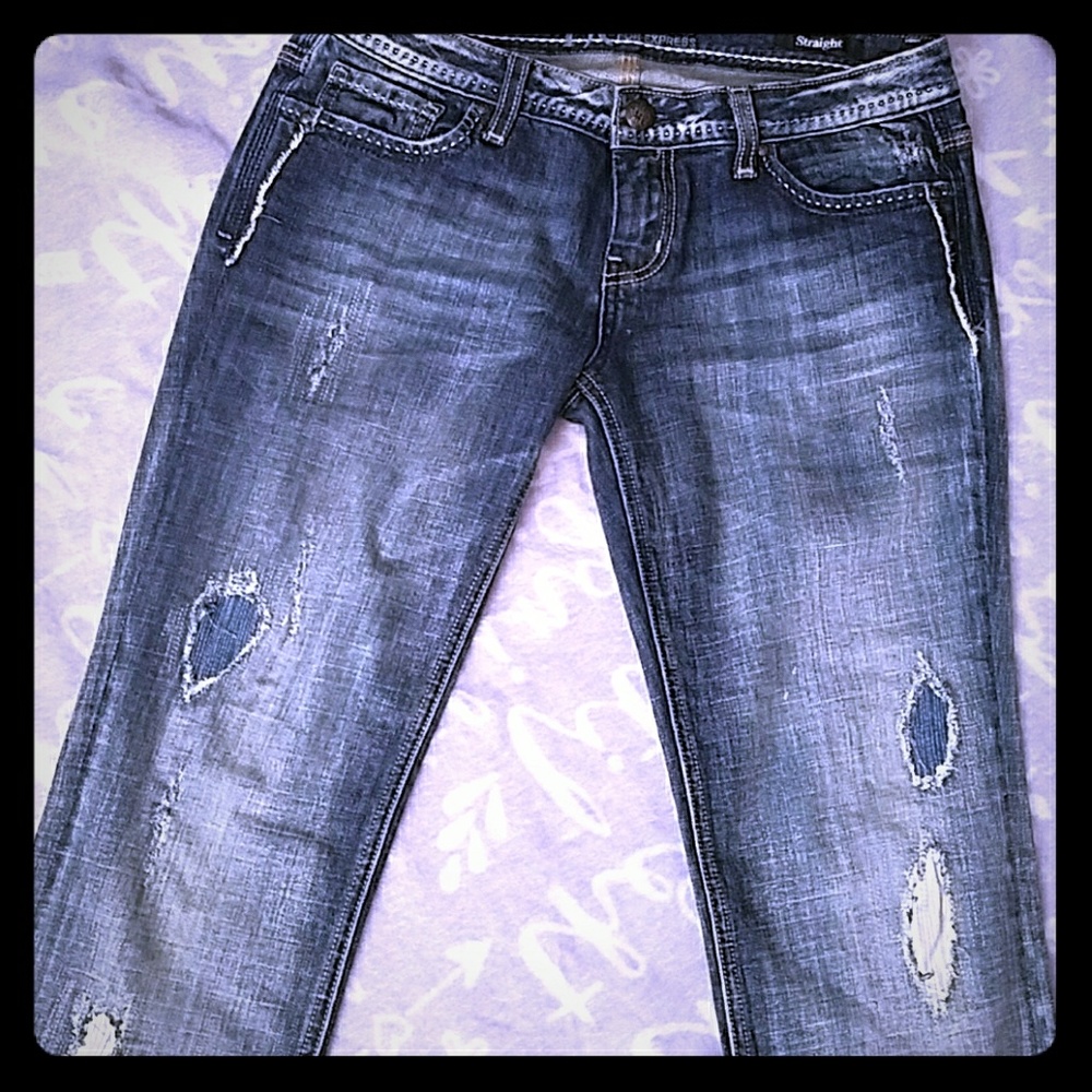 EXPRESS Distressed JEANS